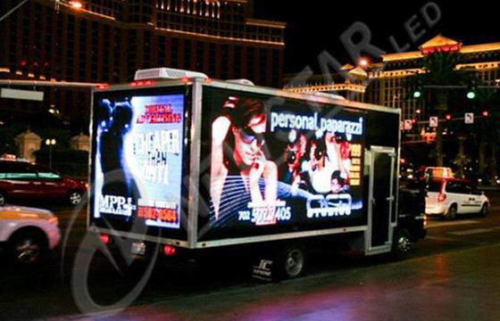 Custom Square Mobile Truck Advertising LED Display Screens With High Resolution