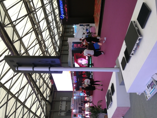 High Definition Super Brightness 4.8mm Outdoor Advertising LED Display Road Pole