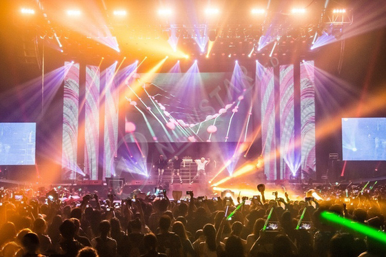 Outdoor p6.67mm Stage Led Screens , 1R1G1B Rental Led Video Display For Cocert