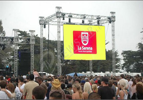 Portable P10 Outdoor Rental Led Display Billboard With Viewing Angle V45 / H110